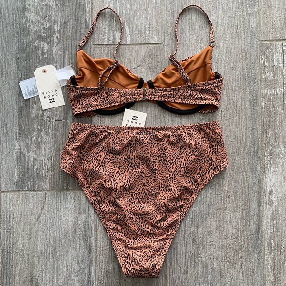 π₯π₯BILLABONG - HIDDEN SHORES MORGAN UNDERWIRE HIGH MAUI BIKINI SETπ₯π₯ - Picture 7 of 10